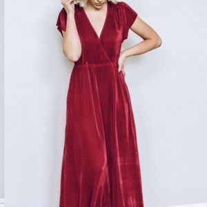Baltic Born Athena Maxi Dress Crimson